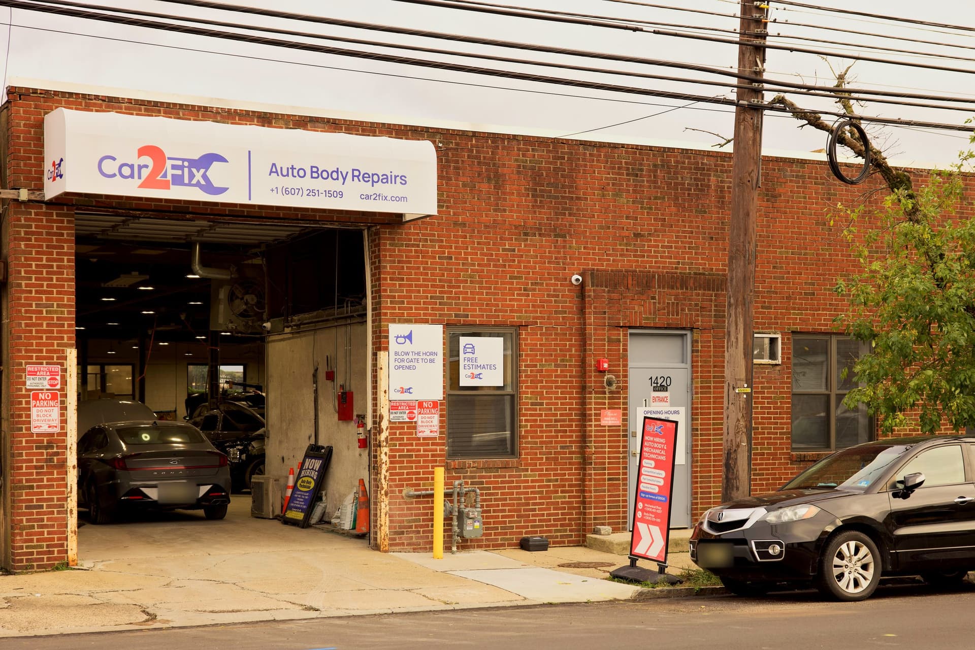 The Car2Fix body shop at 1420 E Elizabeth Ave, Linden